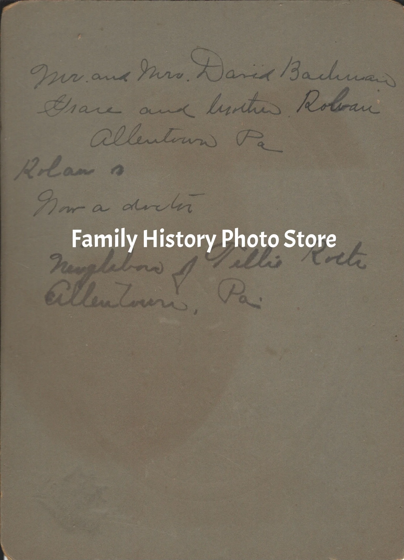 Roland Wilson Bachman, Dr