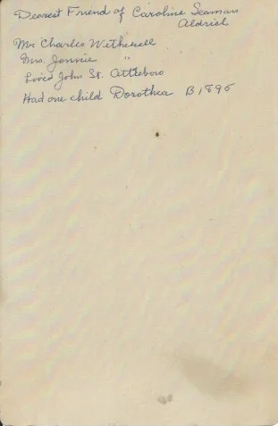 Jennie Bristomarte (Kendall) Wetherell