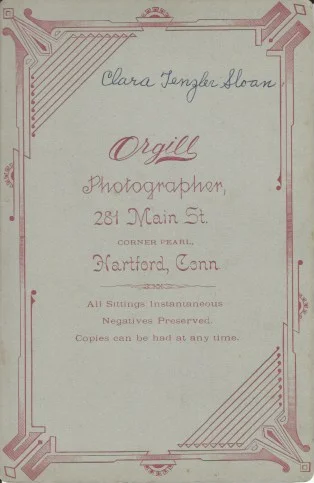 Clara A (Tenzler) Sloan