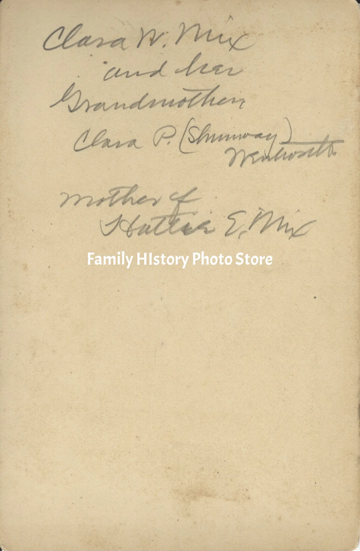 Clara Wentworth (Mix) Lewis