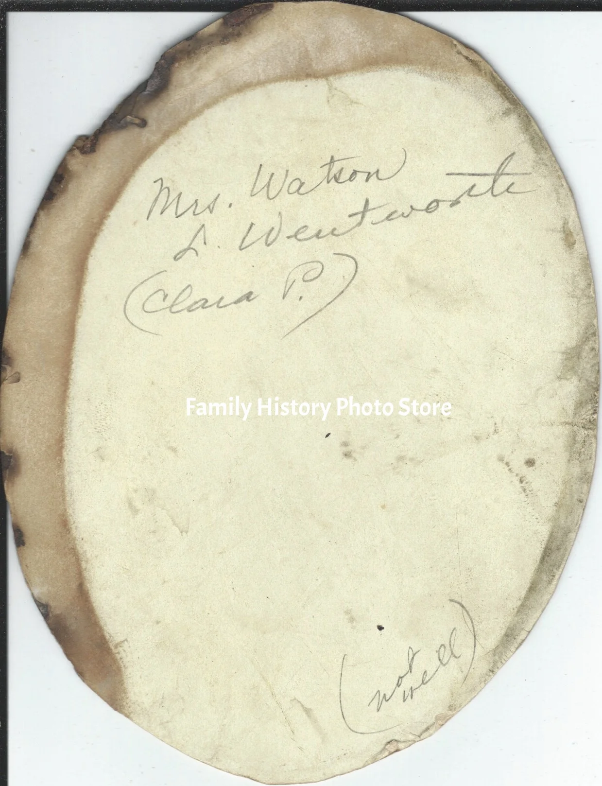 Clara P (Shumway) Wentworth