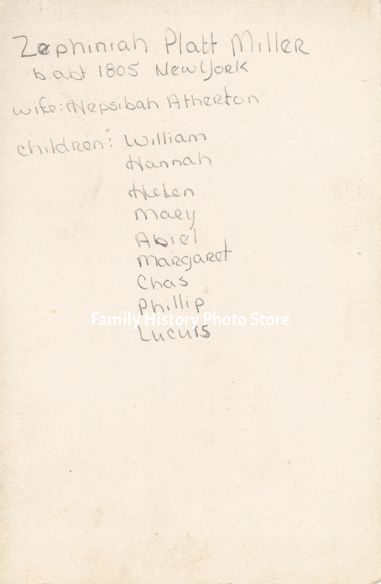 Zephaniah Platt Miller