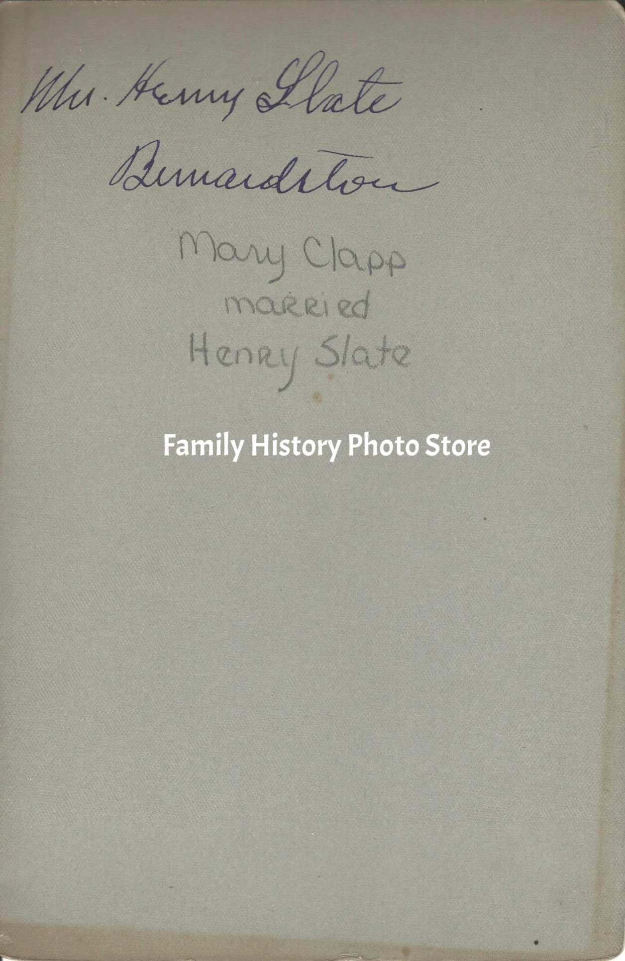 Mary (Clapp) Slate