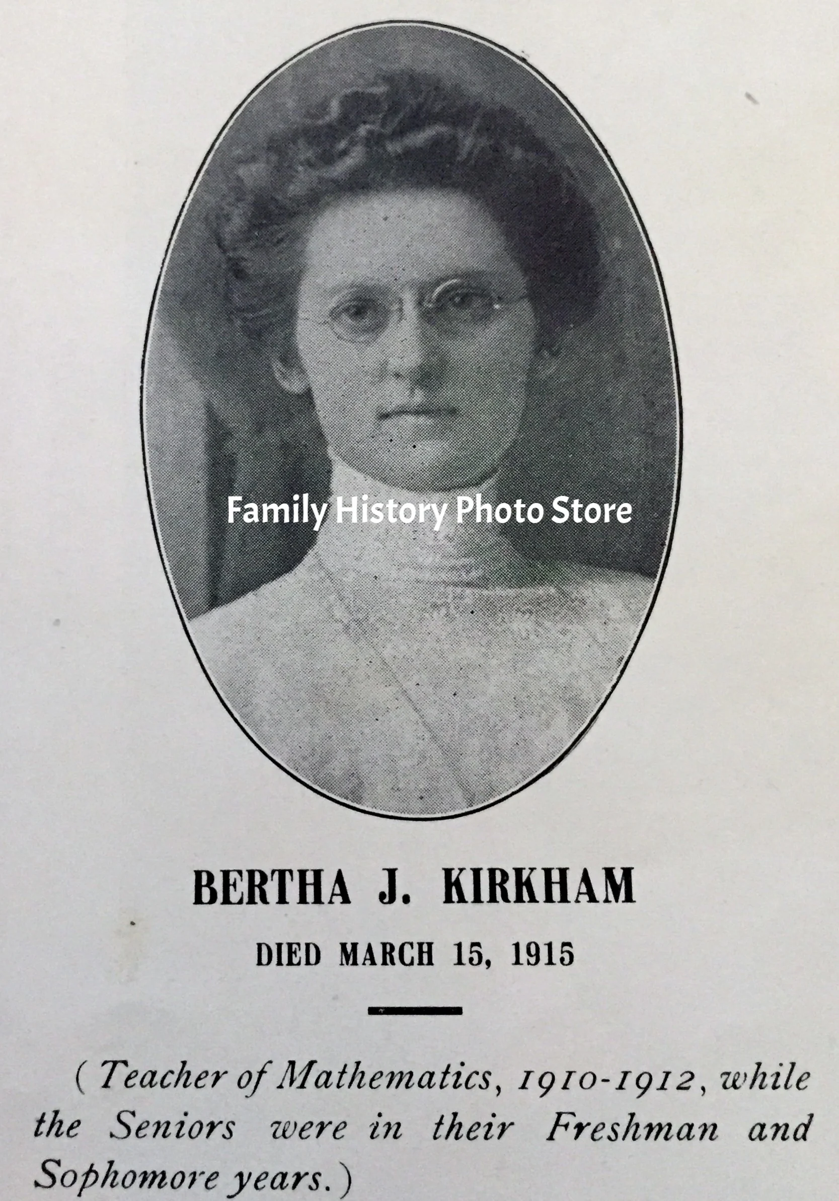 Bertha J Kirkham