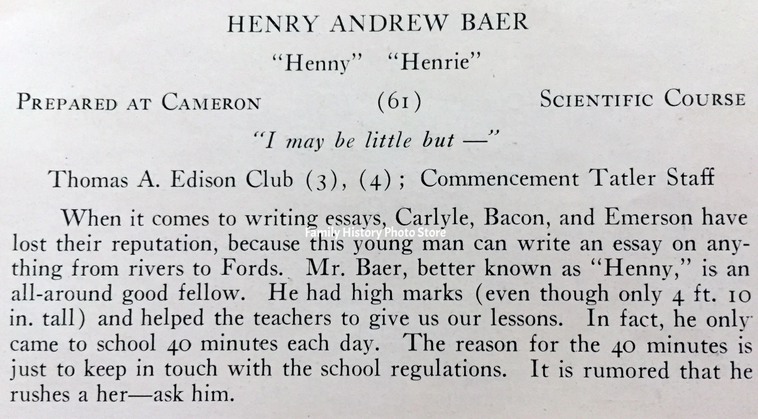 Henry Andrew Baer