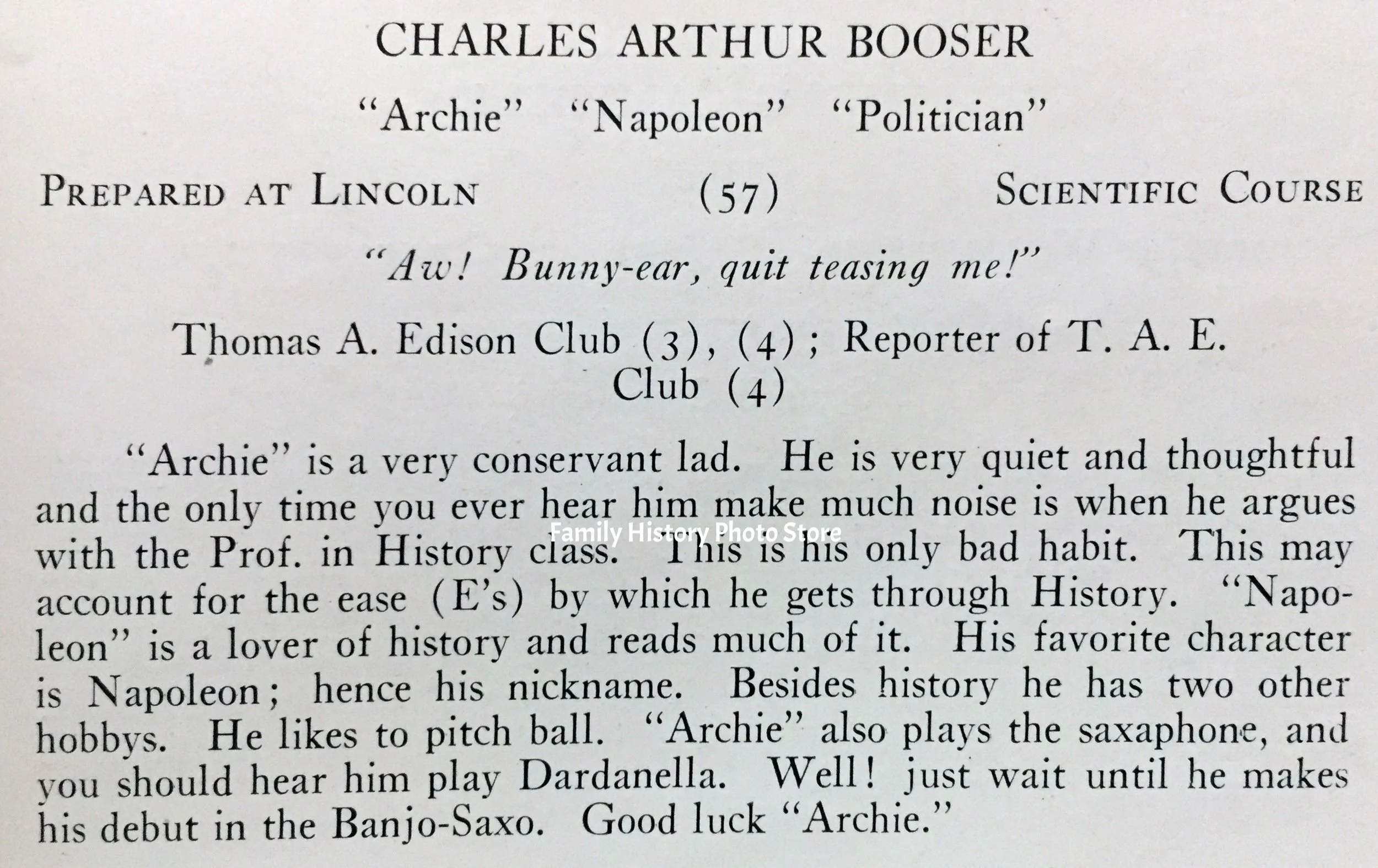 Charles Arthur Booser