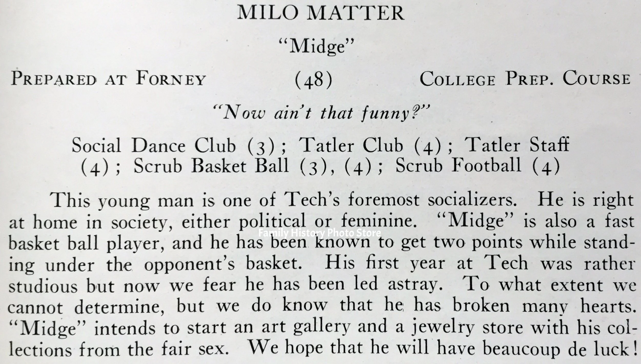 Milo Matter
