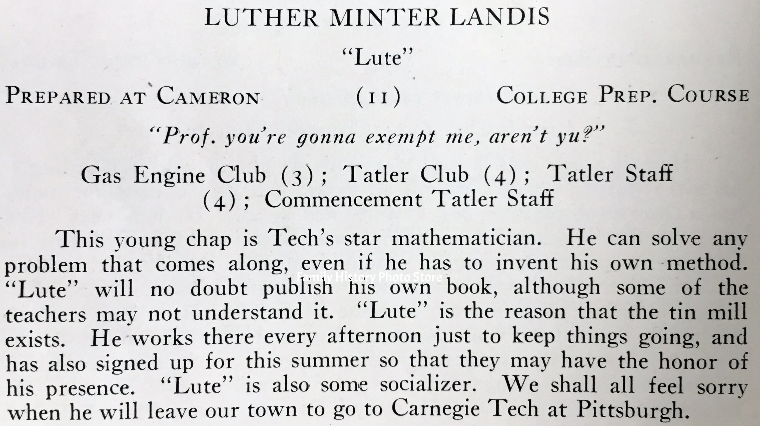 Luther Minter Landis