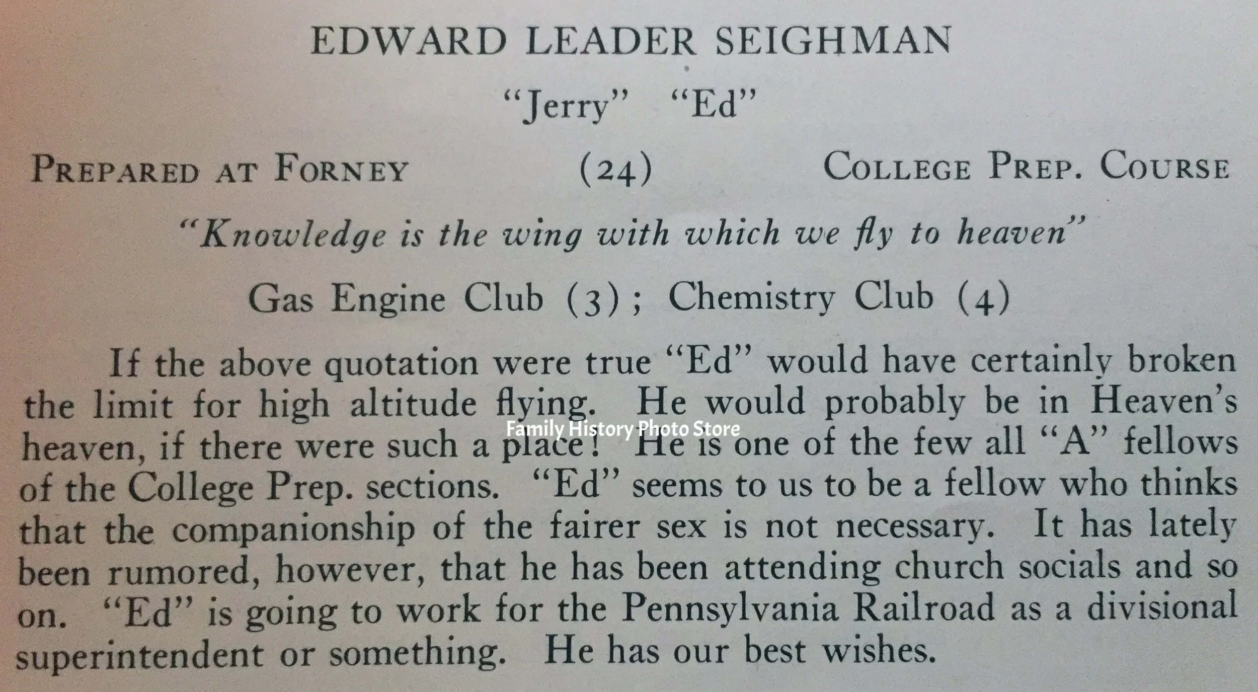 Edward Leader Seighman