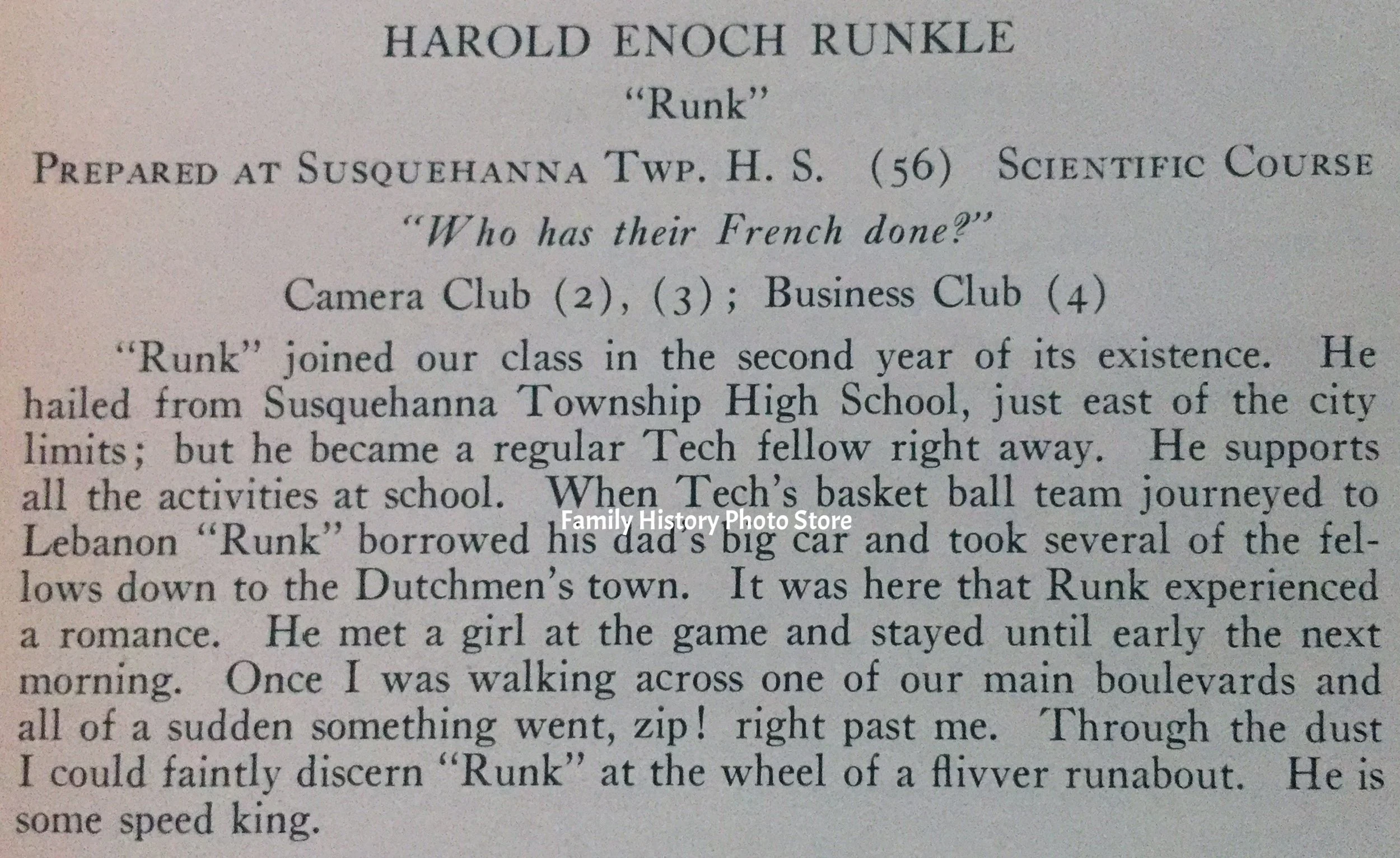 Harold Enoch Runkle