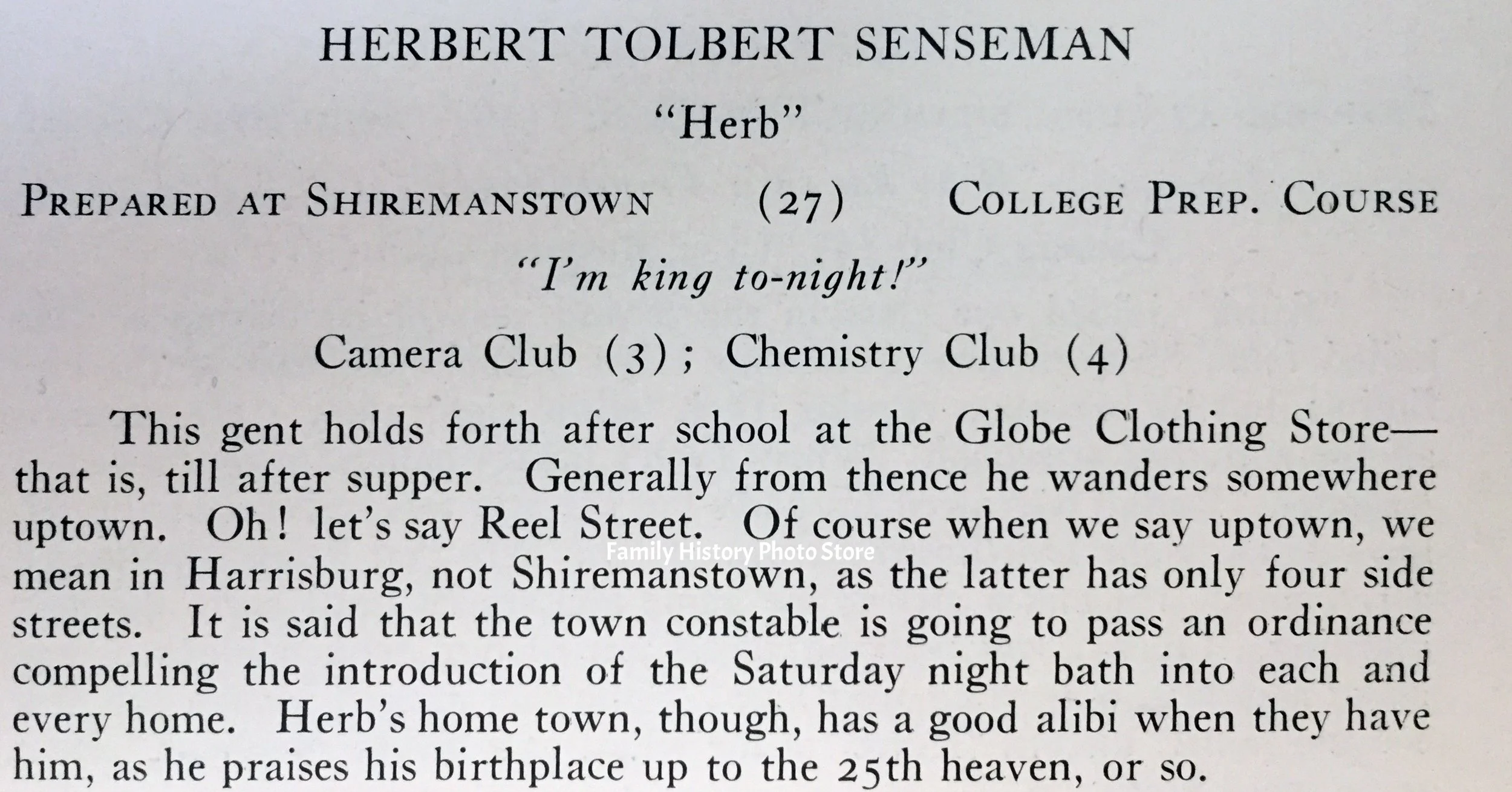 Herbert Tolbert Senseman