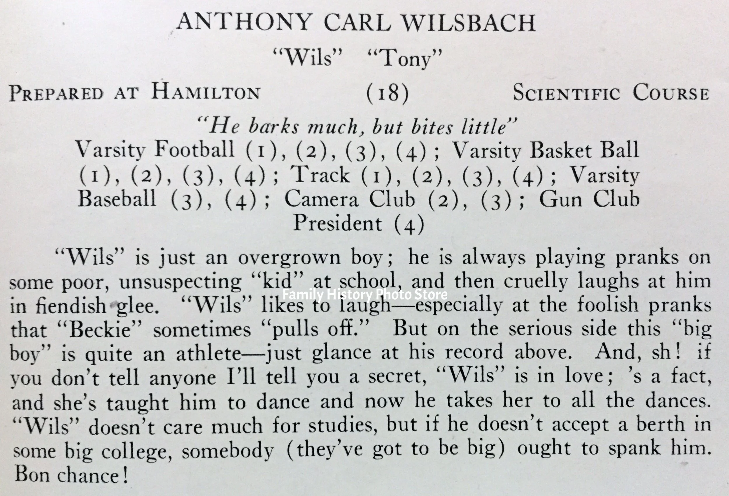 Anthony Carl Wilsbach