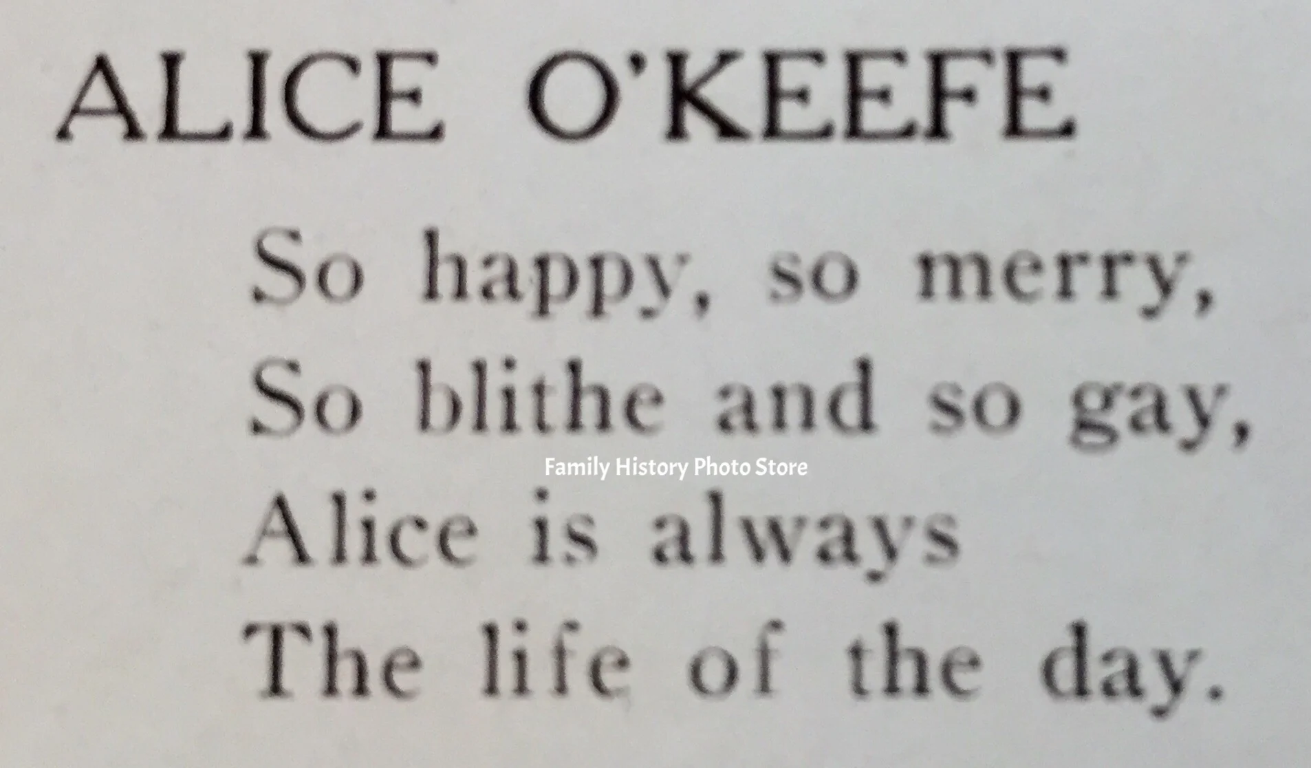 Alice O'Keefe
