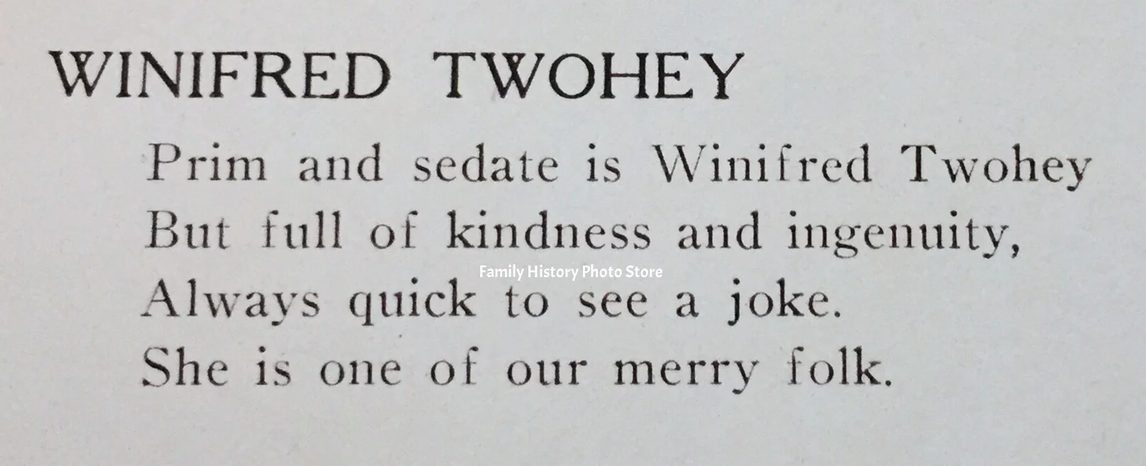 Winifred (Twohey) McDade