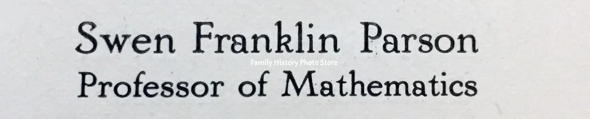Swen Franklin Parson