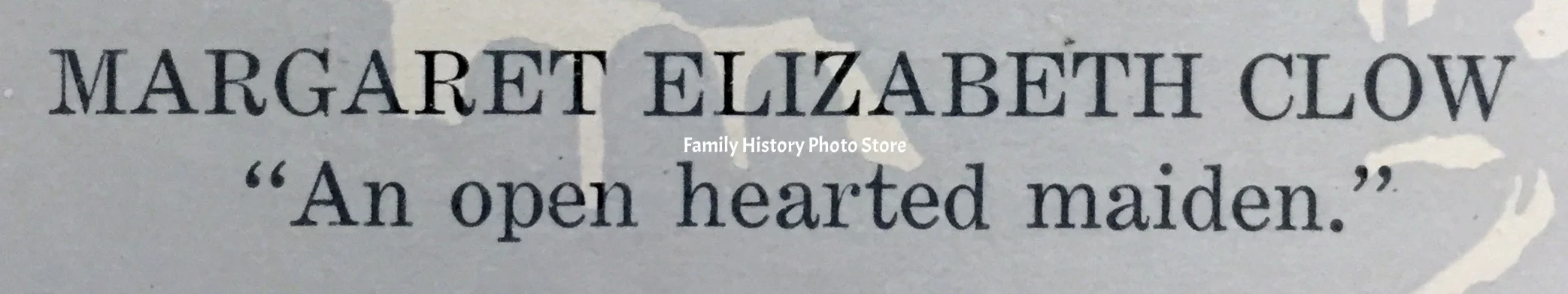 Margaret Elizabeth Clow
