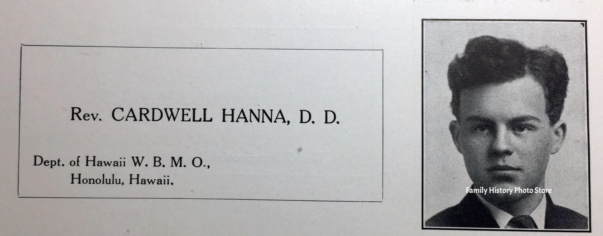 Cardwell Milne Hanna, 2nd Lt
