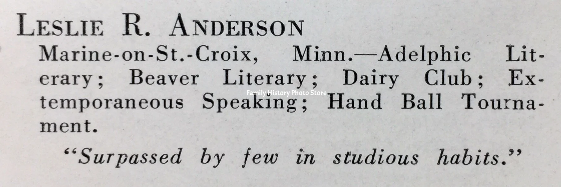 Leslie R Anderson