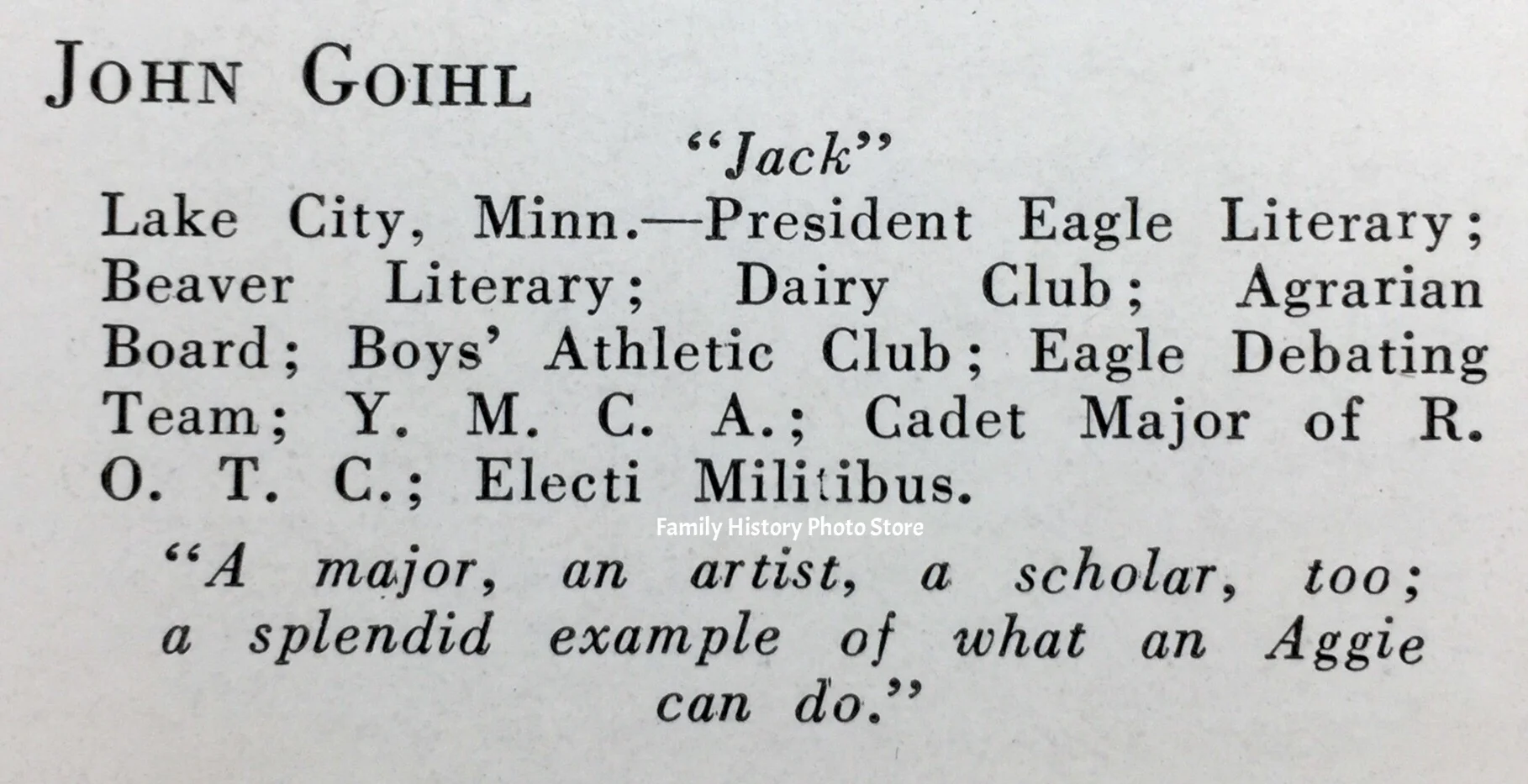 John Vincent 'Jack' Goihl
