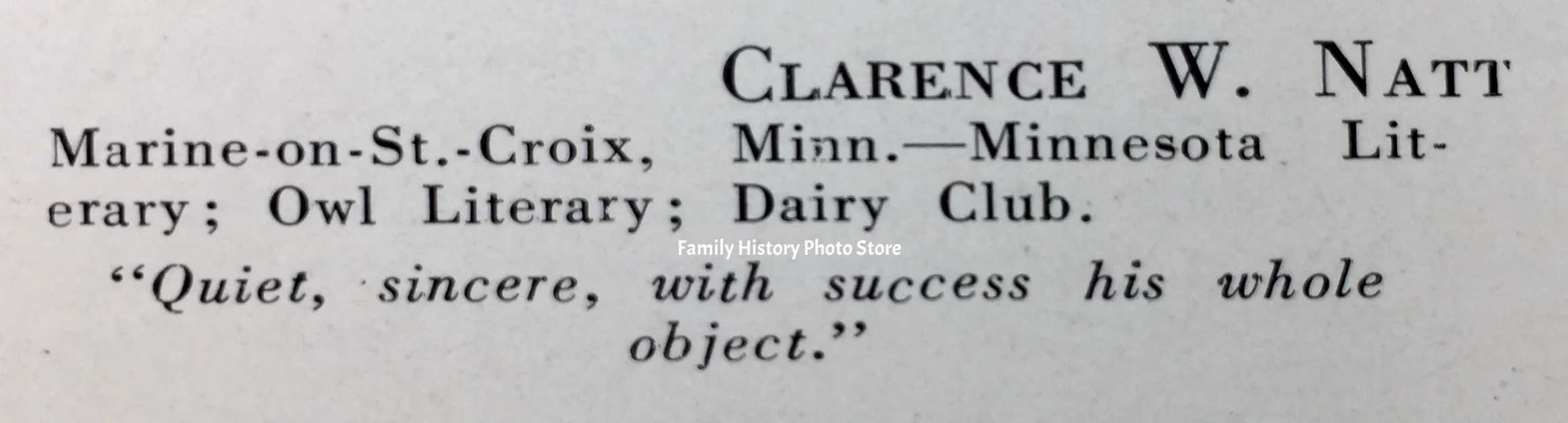 Clarence William Natt