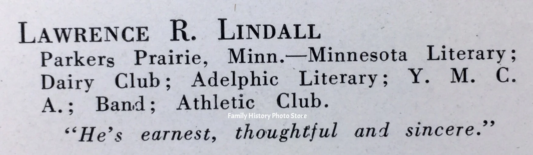 Lawrence Reuben Lindall