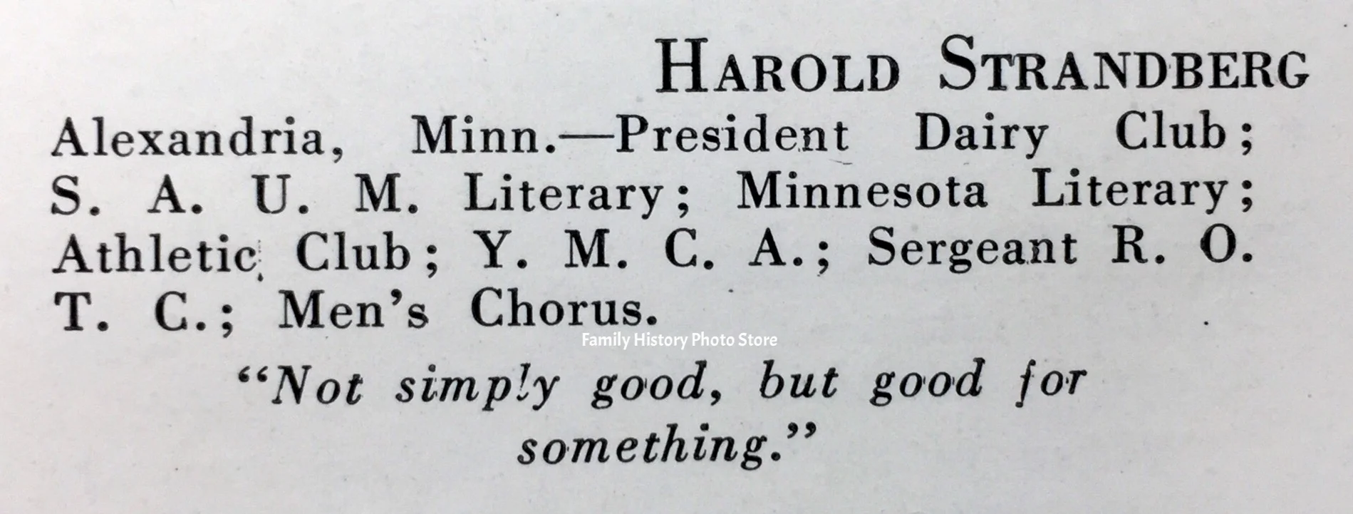 Harold Linus Strandberg