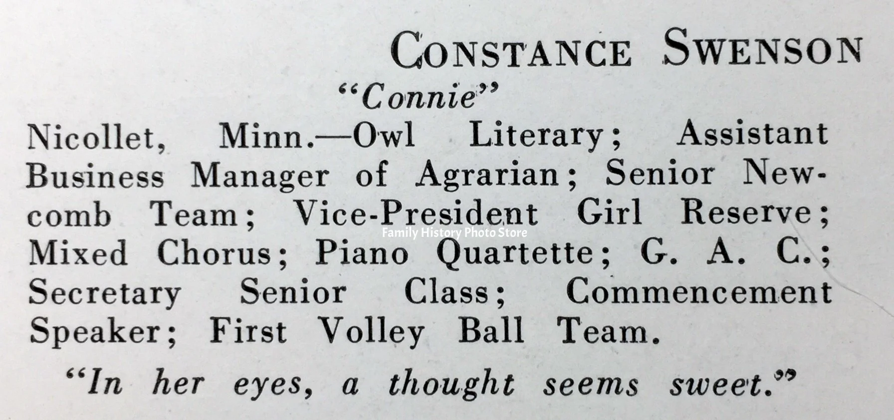Constance Sophia Swenson