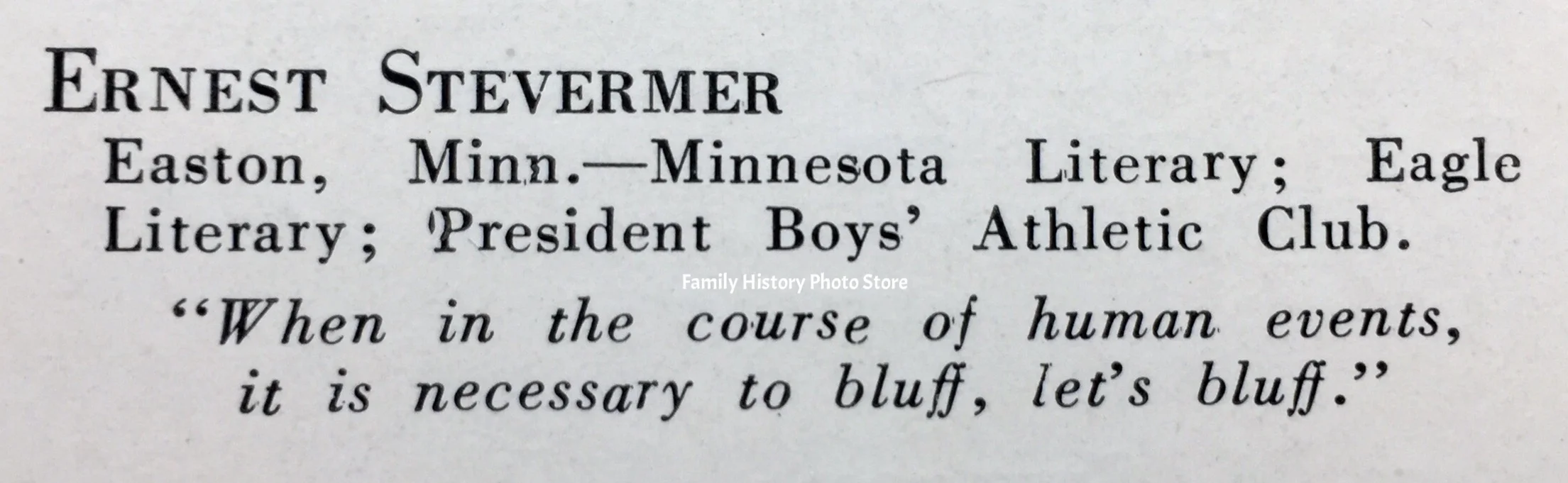 Ernest Stevermer