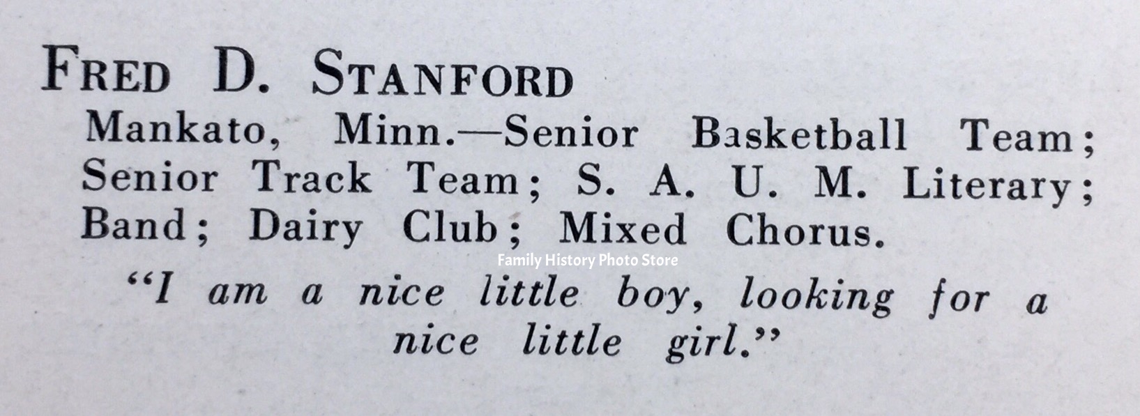 Fred D Stanford