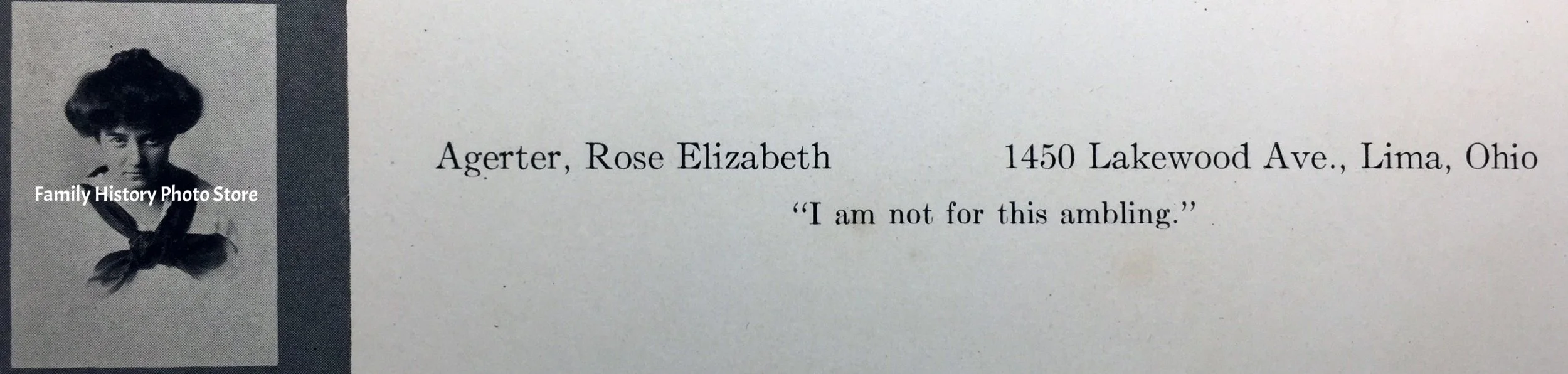Rose Elizabeth Agerter