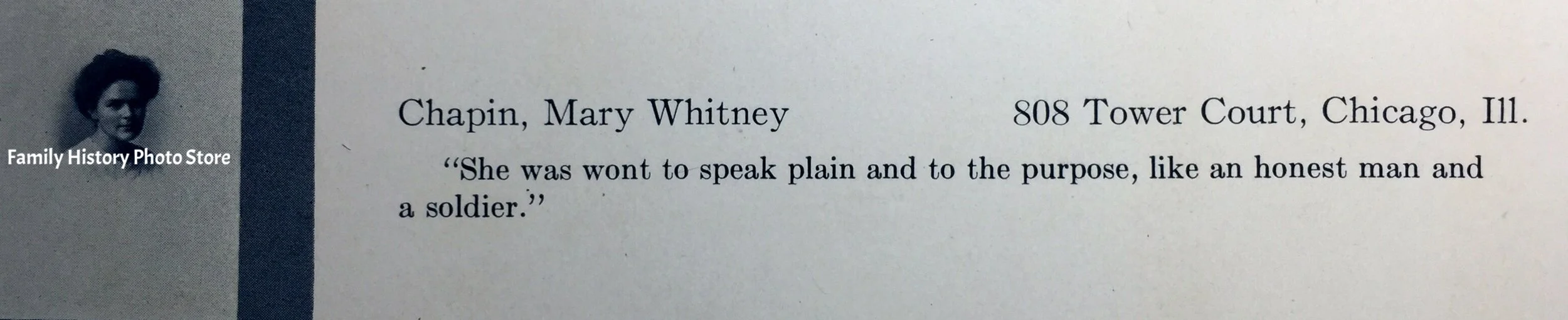 Mary Whitney (Chapin) White