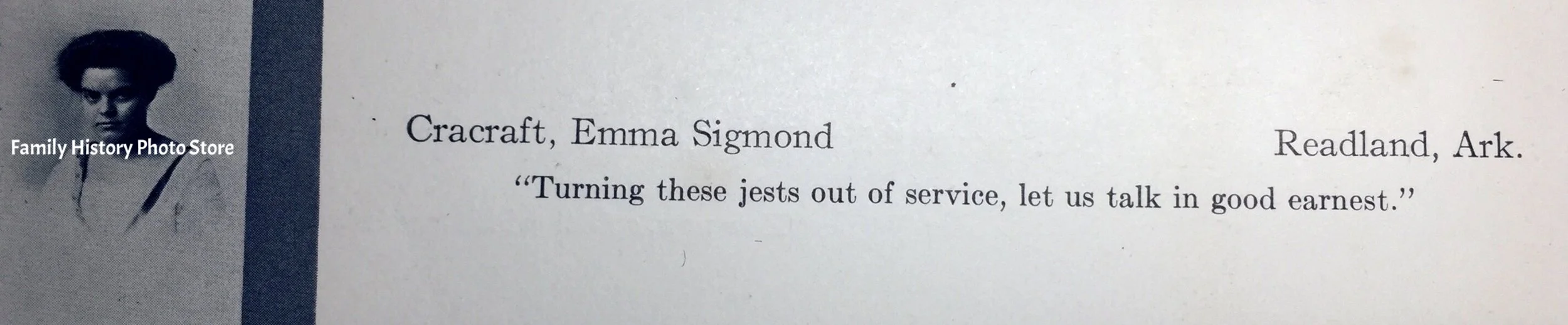 Emma Sigmond (Cracraft) Aldridge