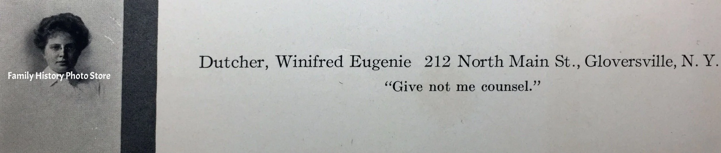 Winifred Eugenie (Dutcher) Fuhrer