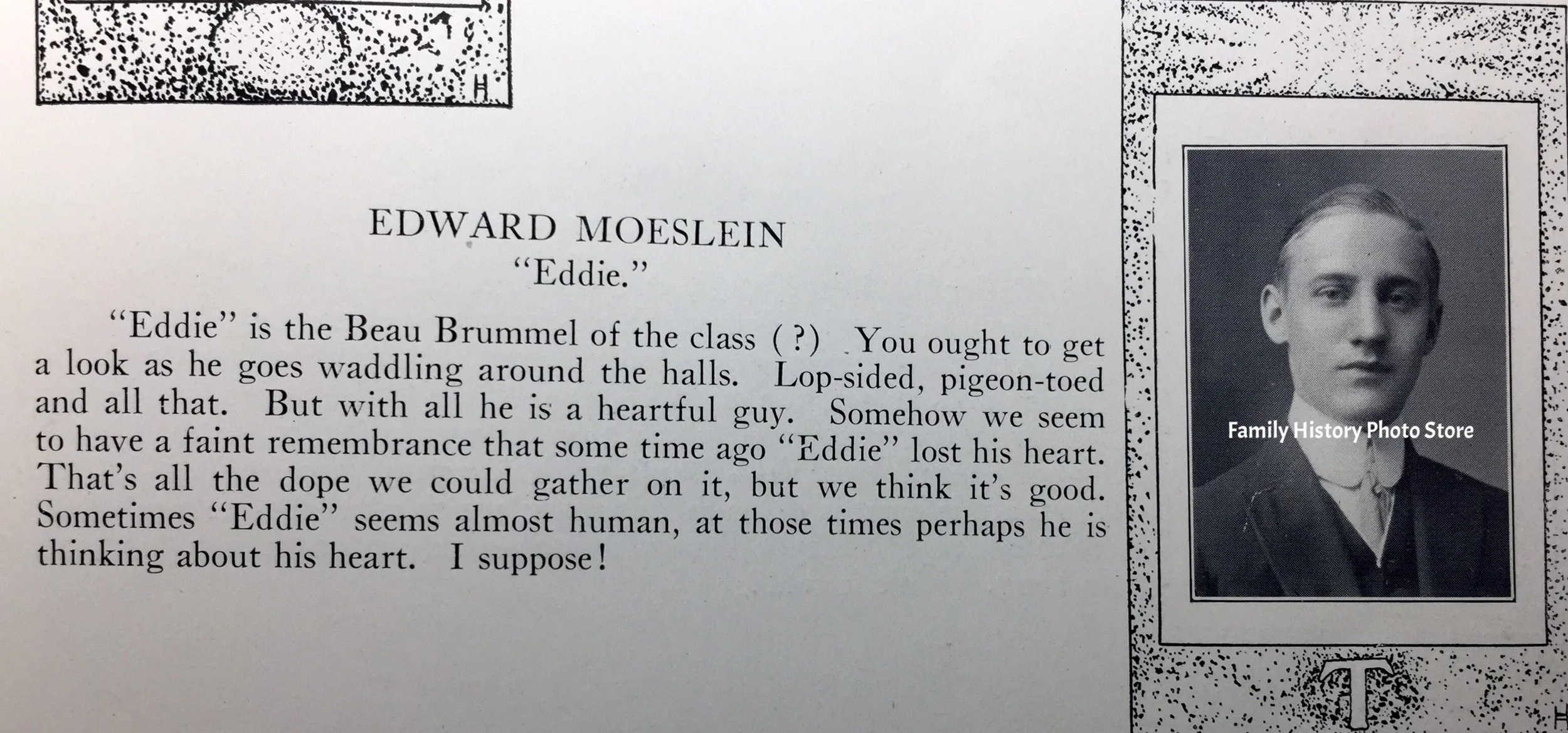 Edward David William Moeslein, 2nd Lt