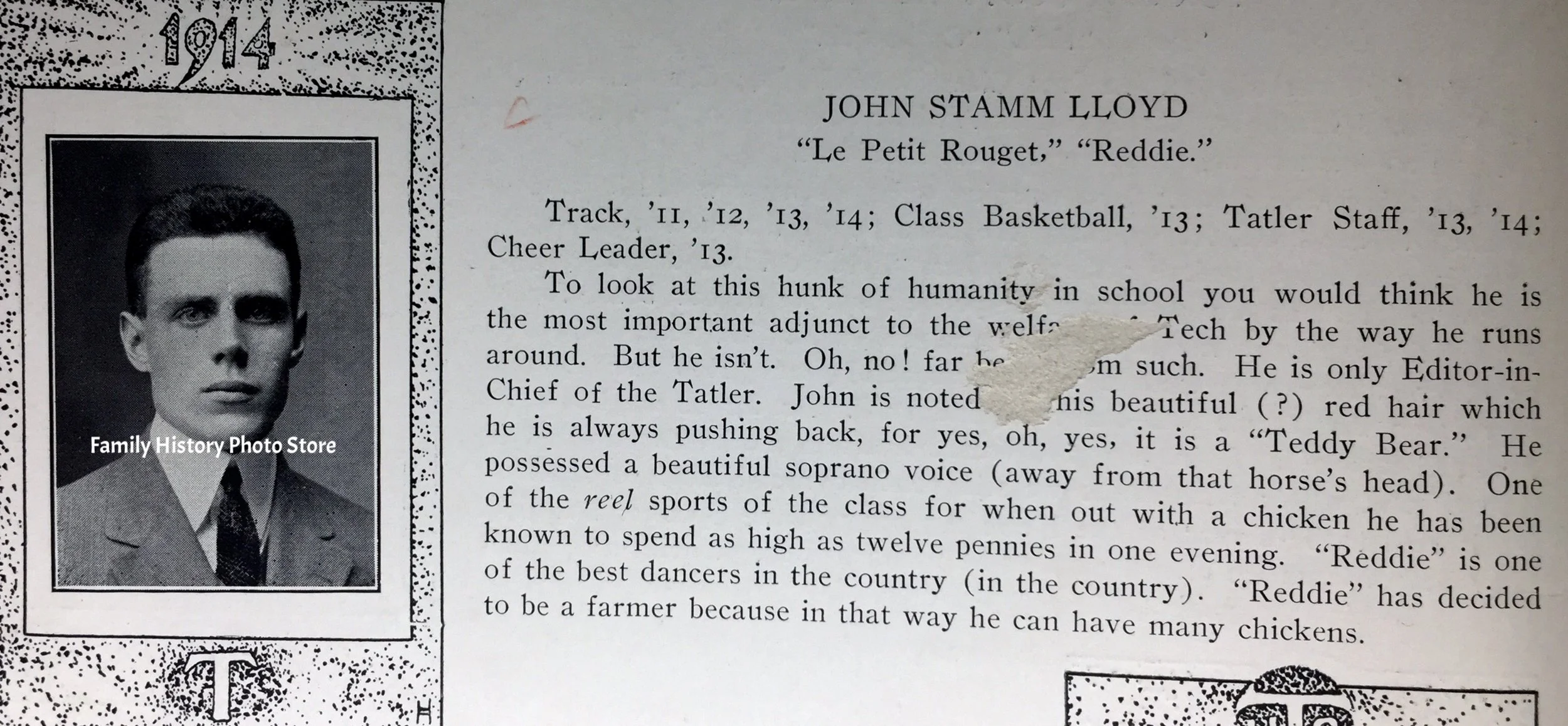 John Stamm Lloyd, 1st Lt