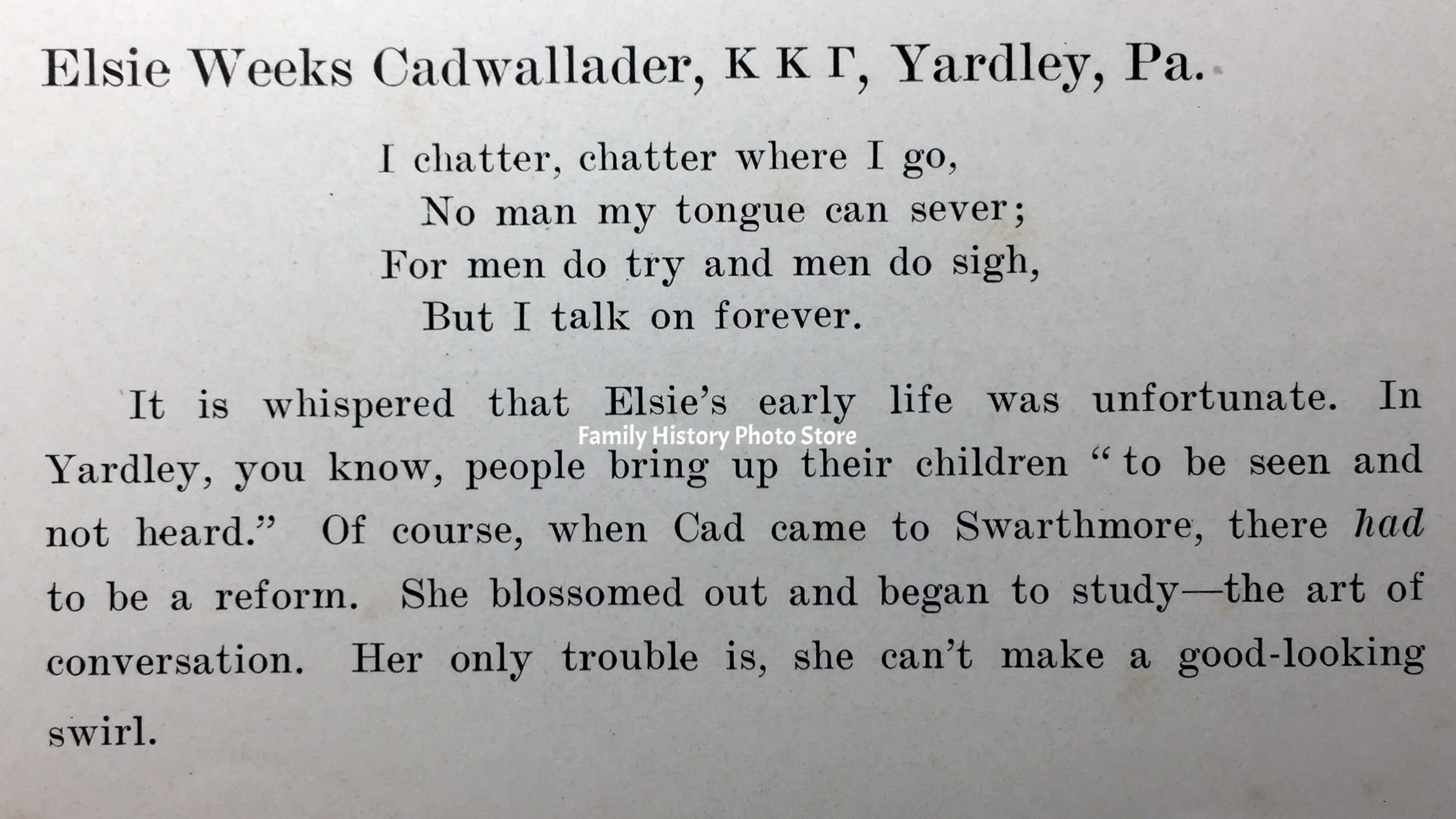 Elizabeth Weeks 'Elsie' (Cadwallader) Wood