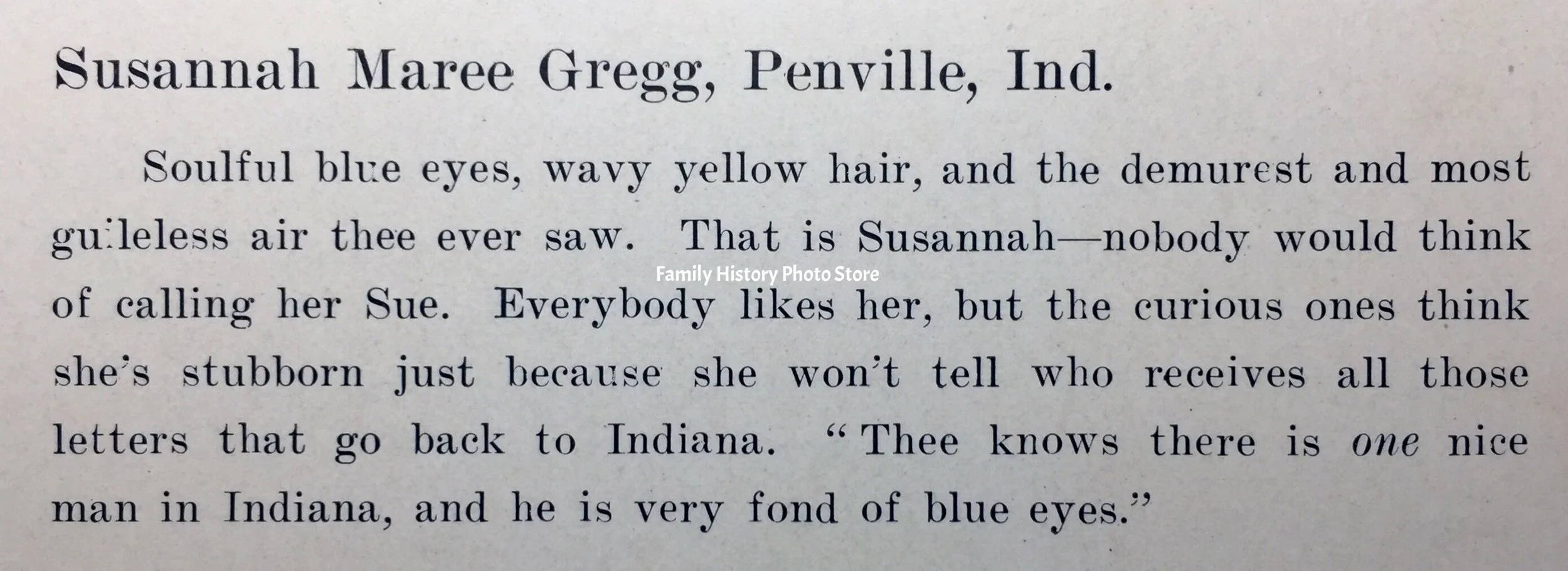 Susannah Maree (Gregg) Oblinger