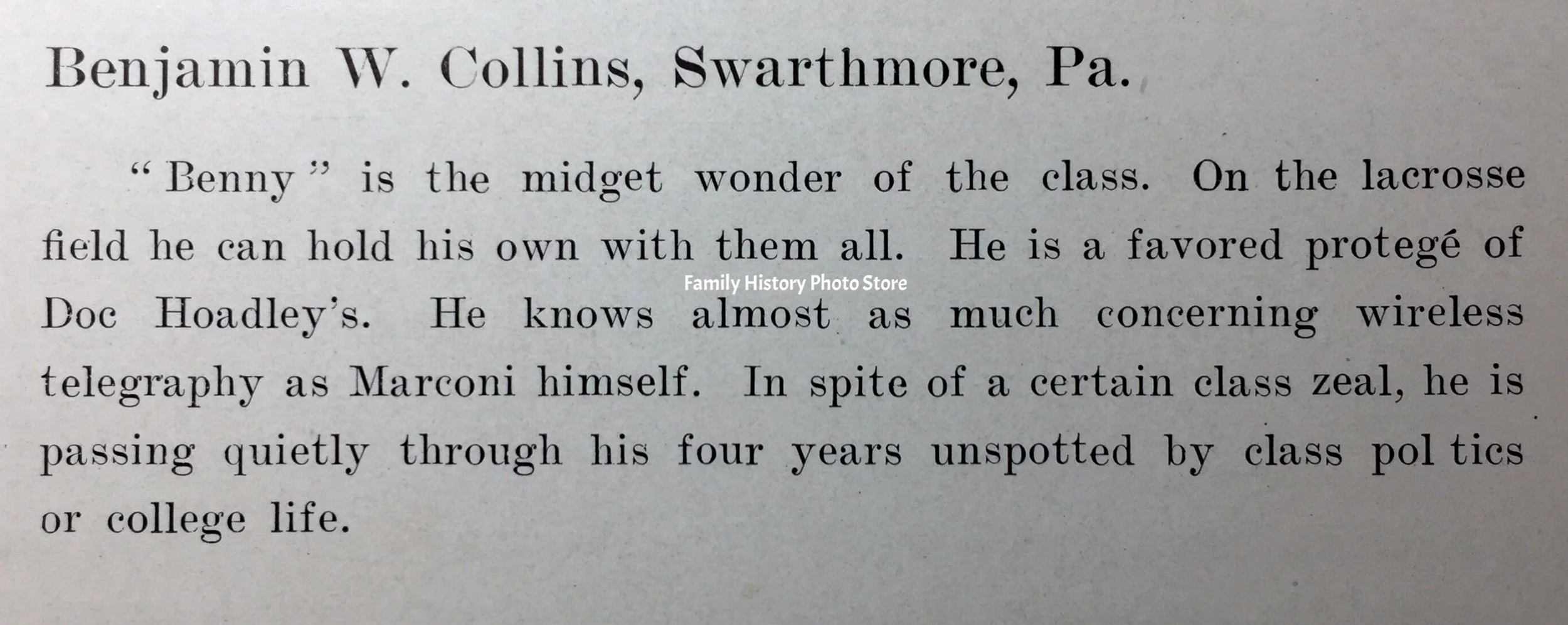 Benjamin Woolston Collins