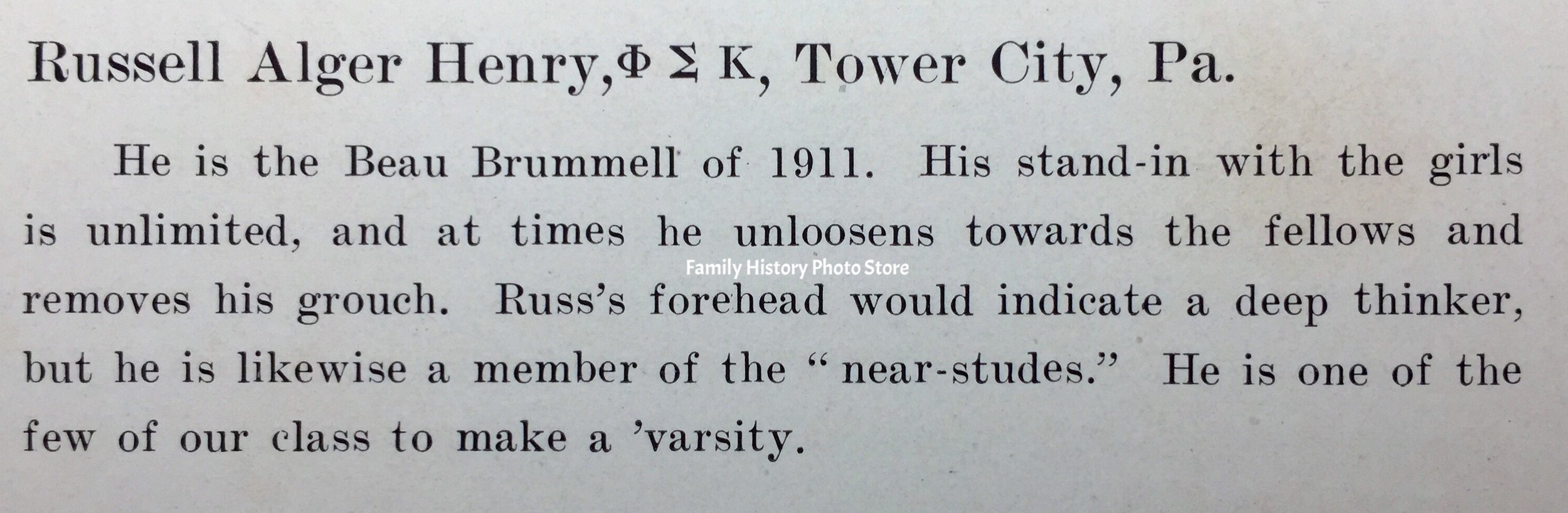Russell Alger Henry, Dr, Lt