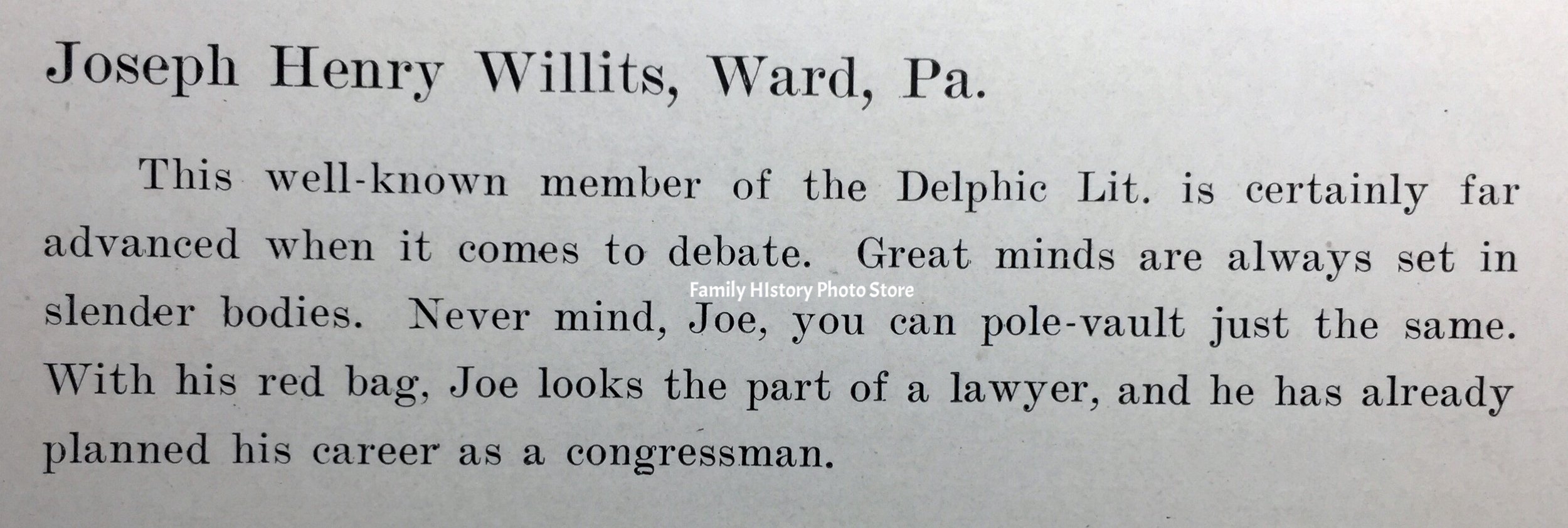 Joseph Henry Willits