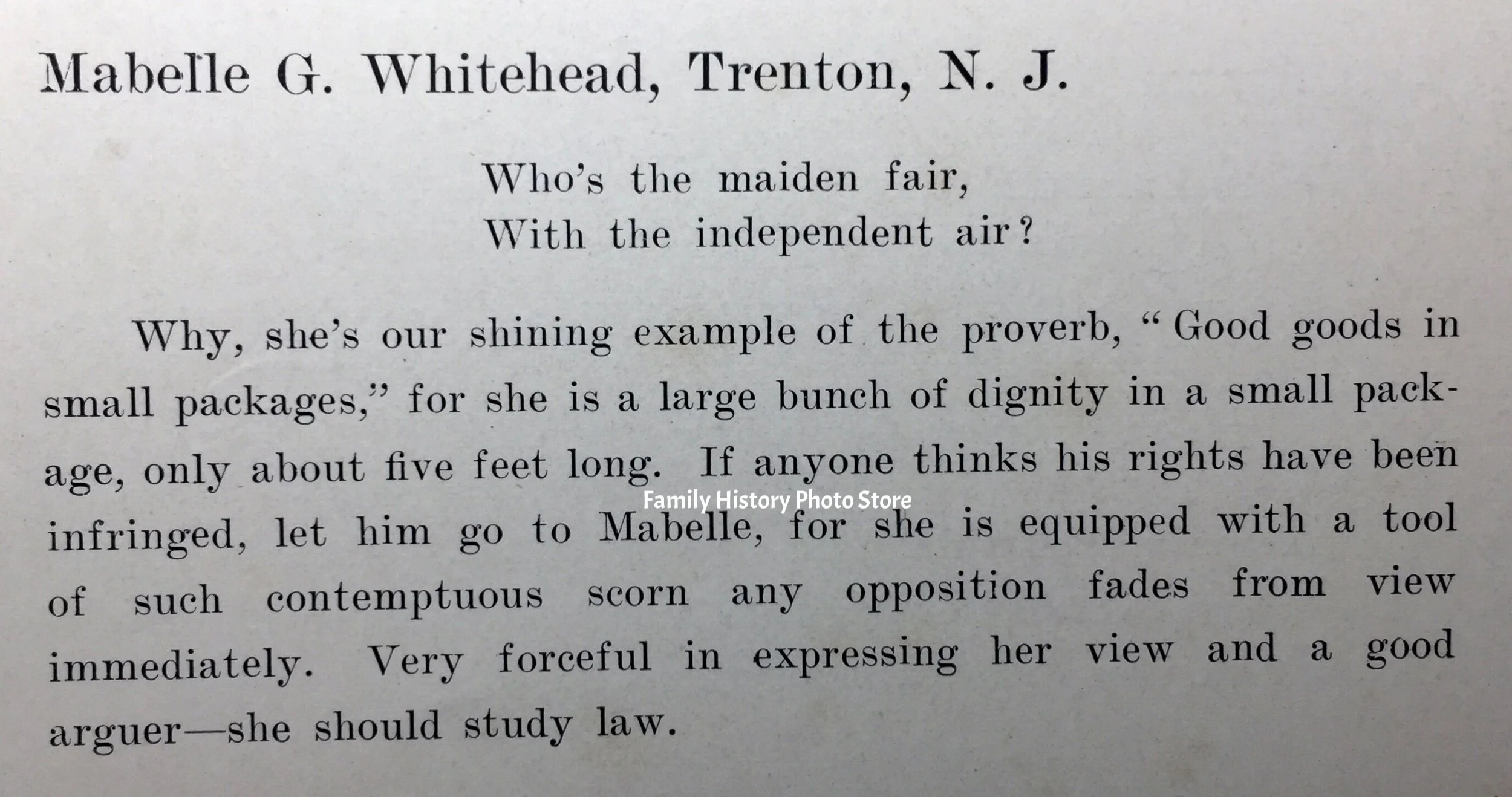 Mabelle G Whitehead