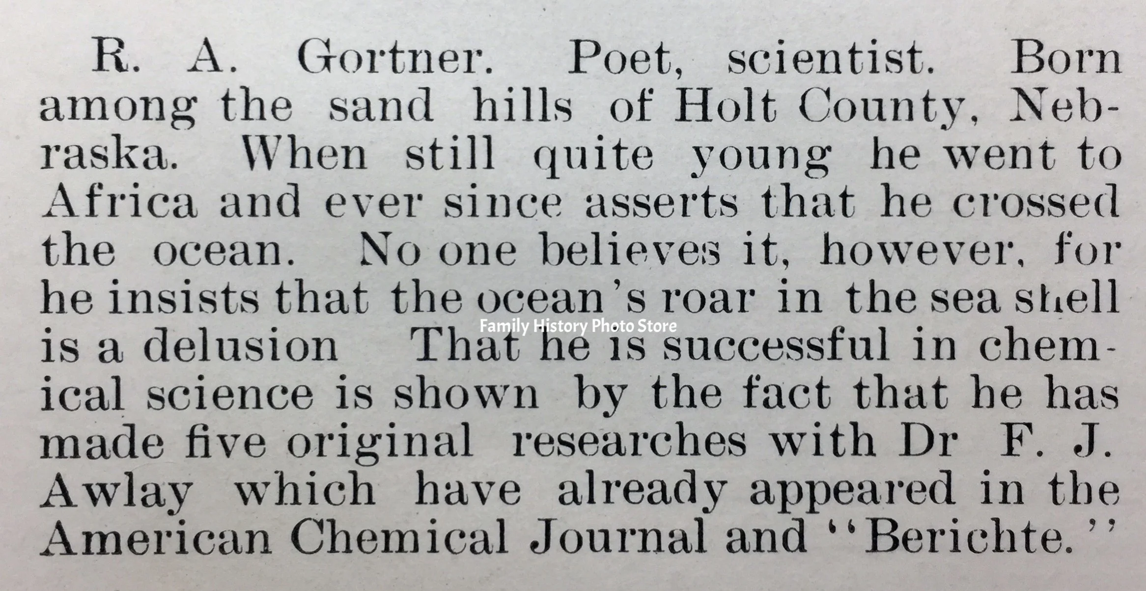Ross Aiken Gortner, Dr
