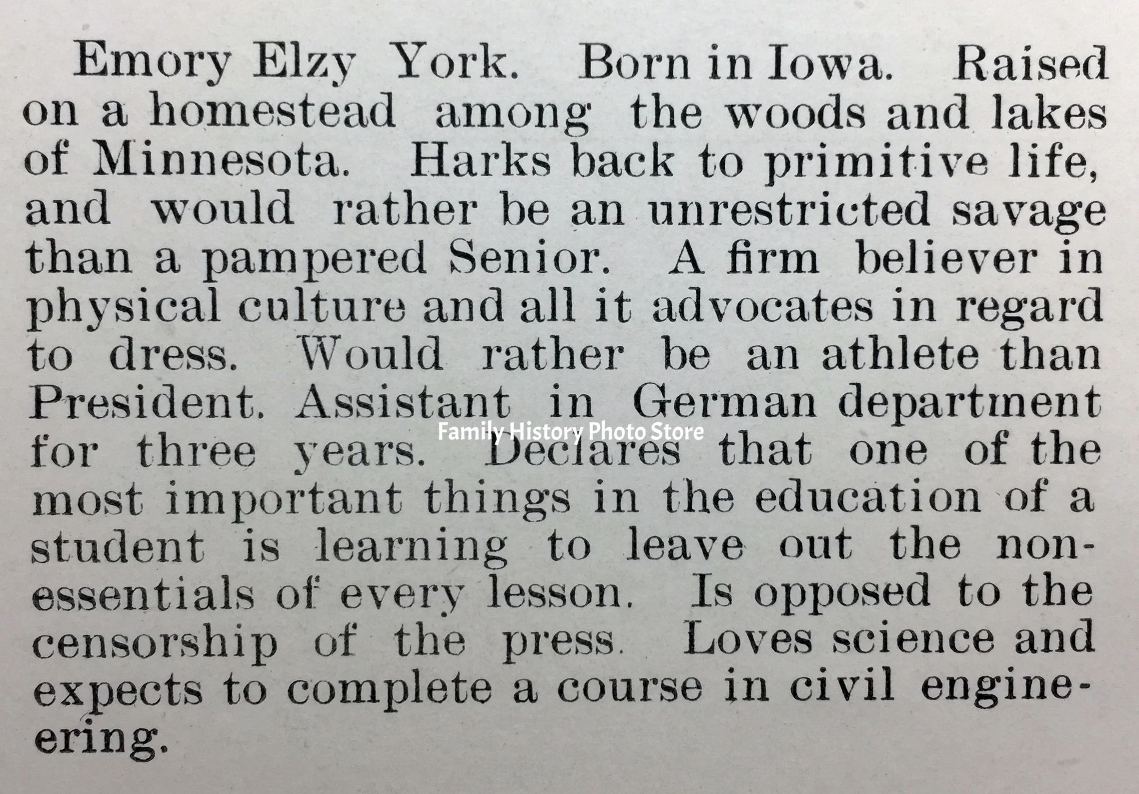 Emory Elzy York
