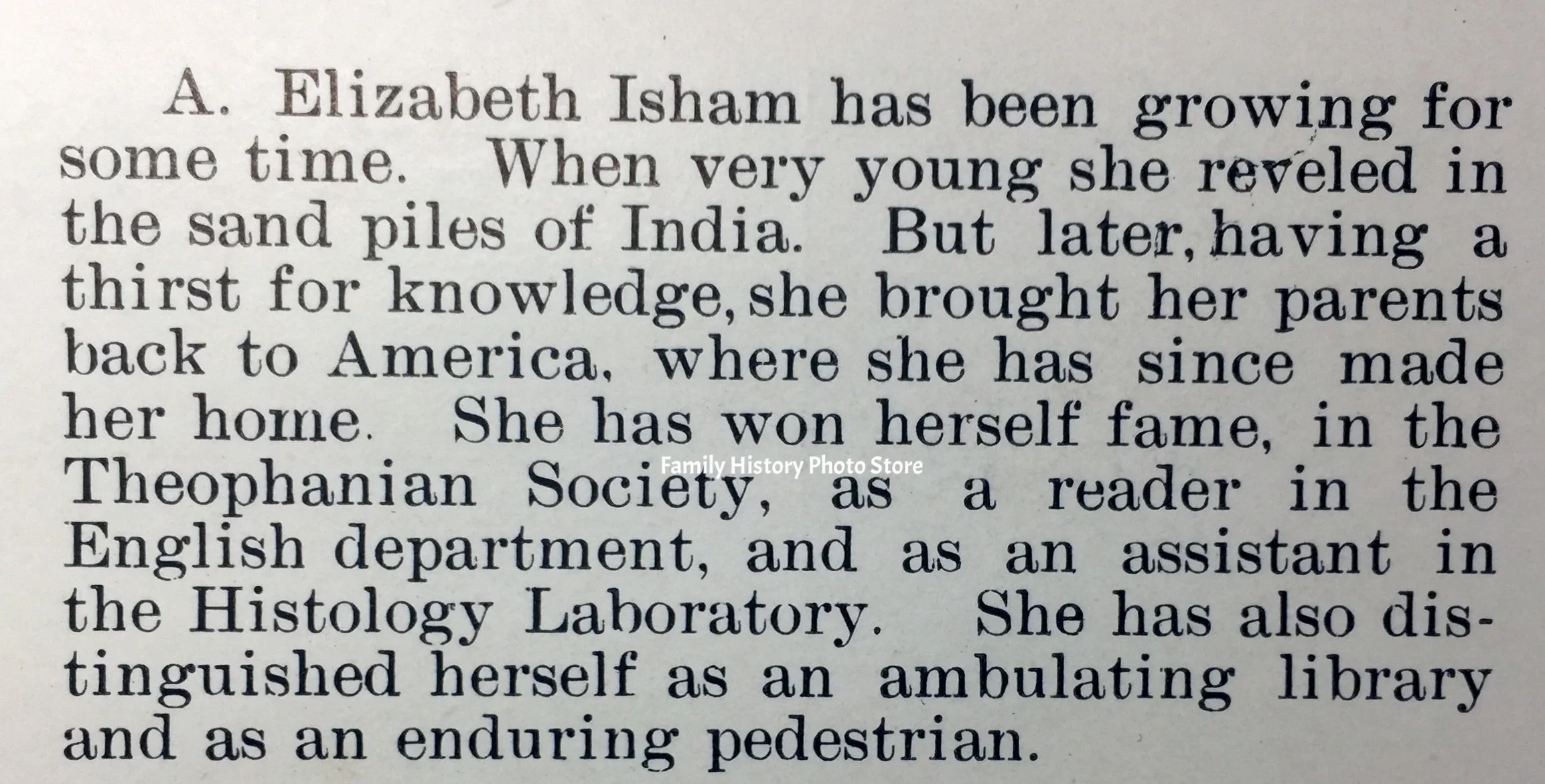 Anna Elizabeth (Isham) Robinson, Dr