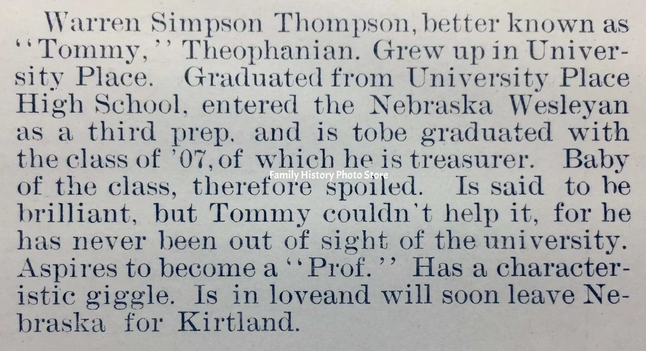 Warren Simpson Thompson