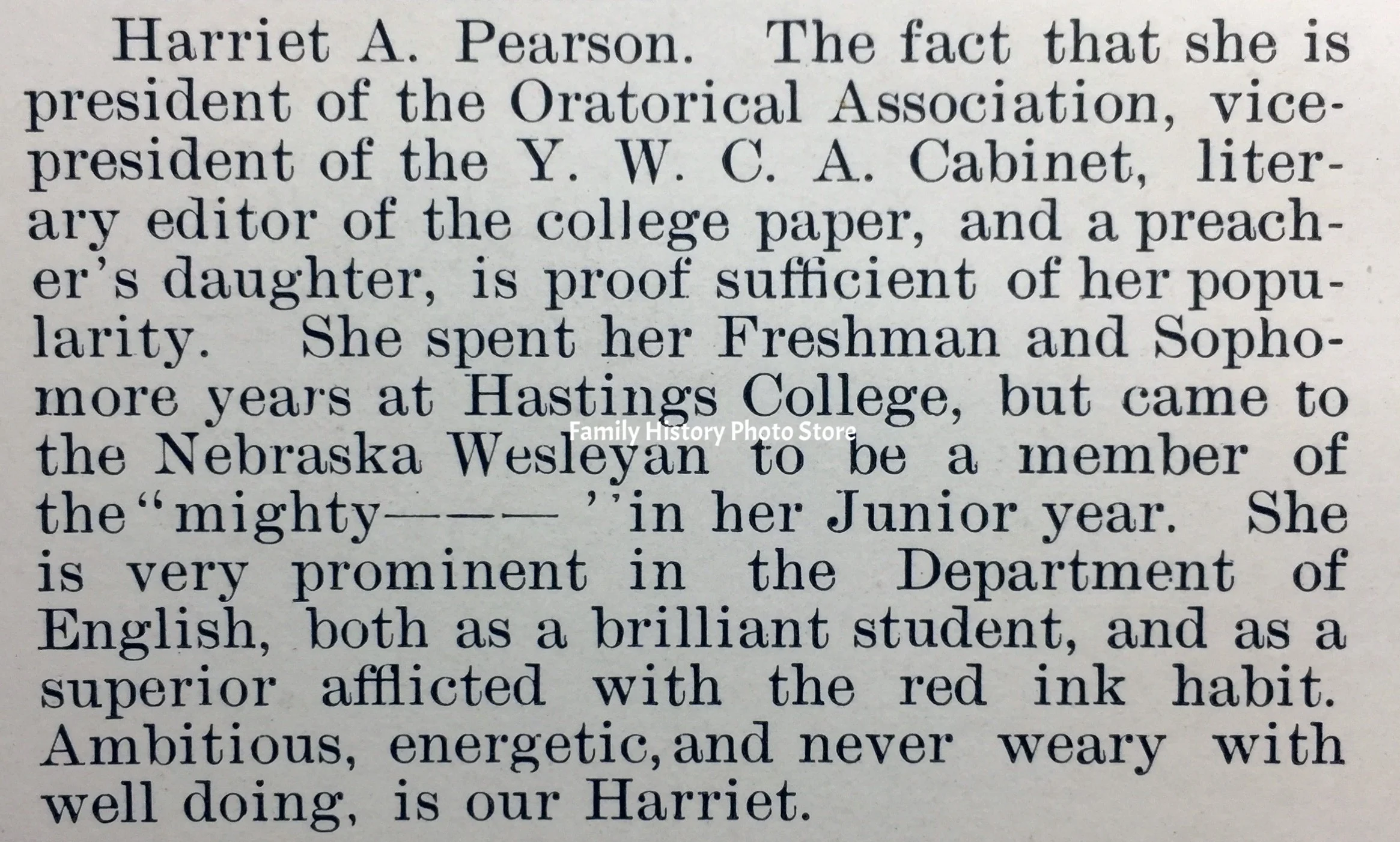 Harriett Angeline Pearson