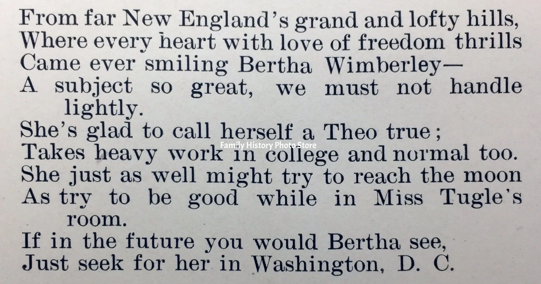 Bertha May (Wimberly) Waltz