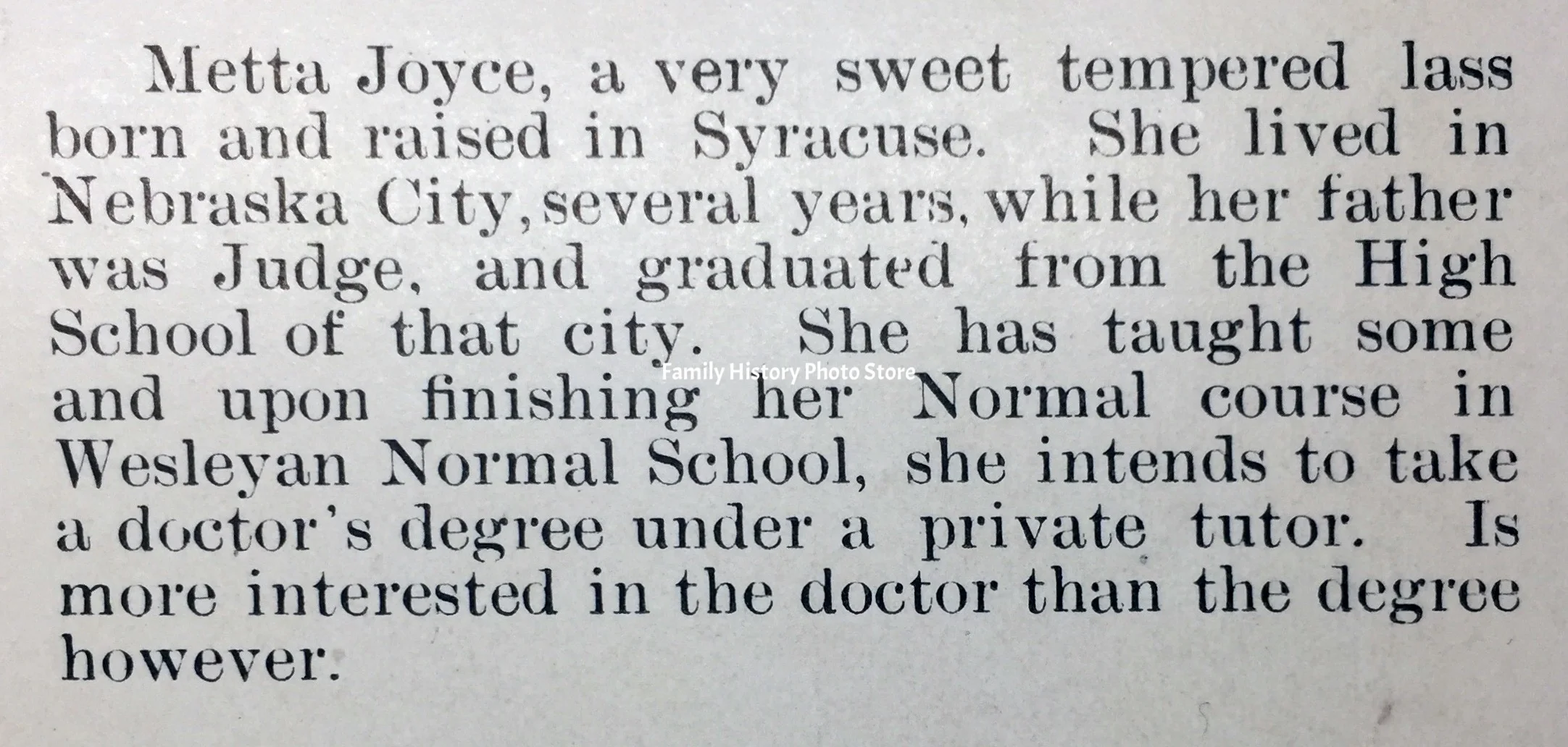 Metta Leola (Joyce) Ayers