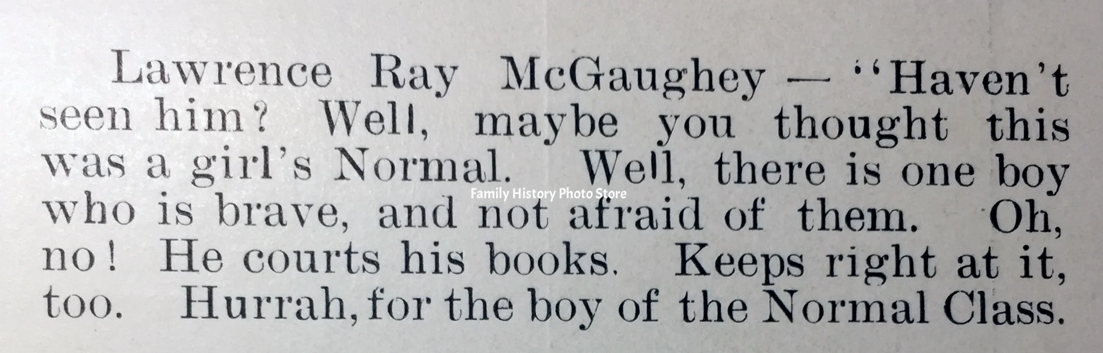Lawrence Ray McGaughey, Rev