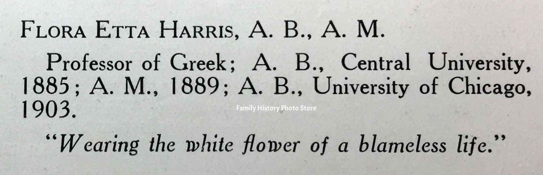 Flora Etta Harris